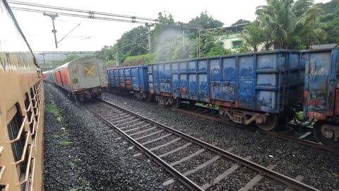 Nivsar Station in Rain