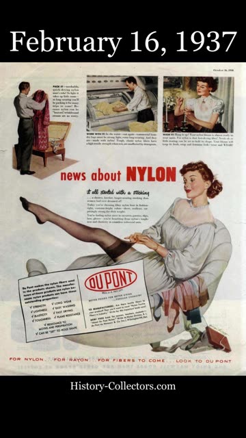 #OnThisDay February 16, 1937: Nylon Revolution
