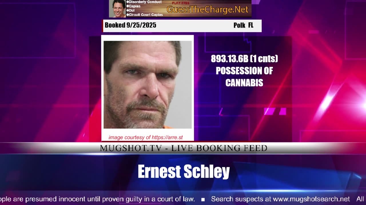 Mugshot TV - Live Arrest Booking Video Stream