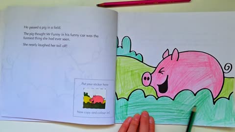 Read & Colour with Gitte! Mr. Funny Copy Colouring Book | Mr. Men Storytime for Kids - #readaloud