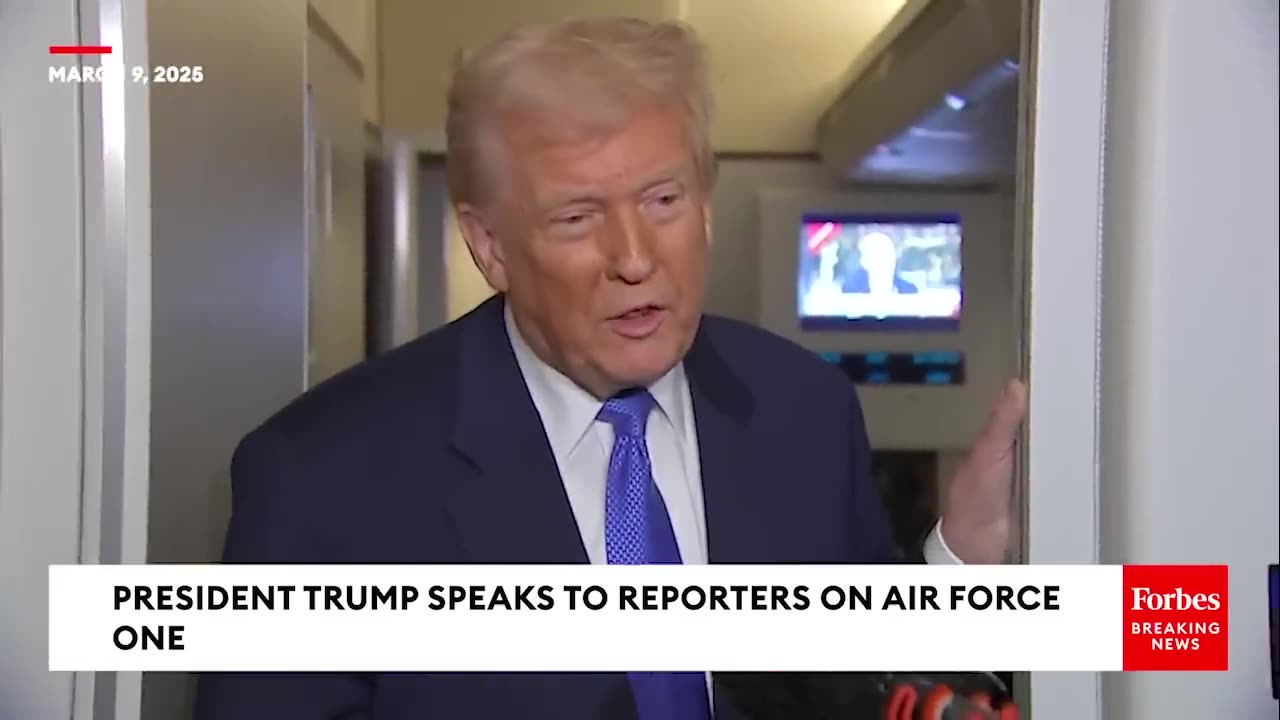 President Trump Takes Questions on Air Force One March 9th, 2025