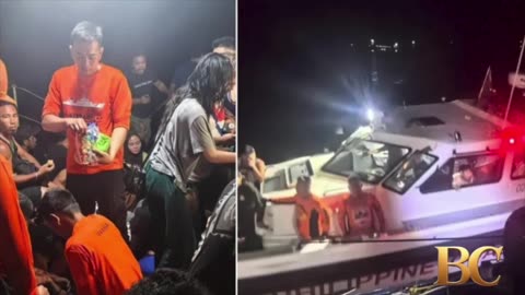 Ferry with more than 350 people sinks in the southern Philippines leaving at least 15 dead