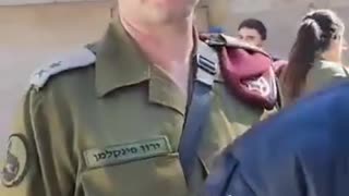 Gutsy Woman Confronts Israeli General Yaron Finkelman