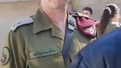 Gutsy Woman Confronts Israeli General Yaron Finkelman