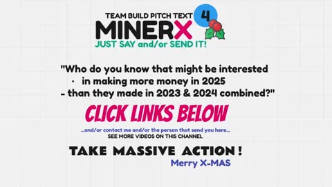 MINERX MINER X - BITCOIN IS THE NEW RESERVE CURRENCY - LET AI EARN IT - TOP TEAM ROB BUSER