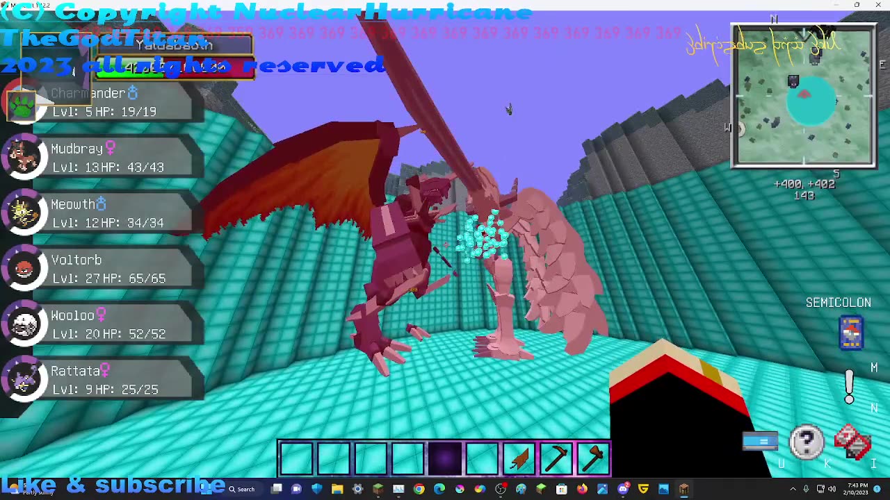 Minecraft Mob Battle Abraxas vs Exo Grimmon