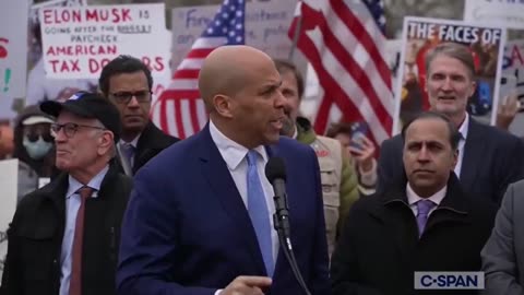 Cory Booker is having an absolute meltdown because we don't want American tax dollars