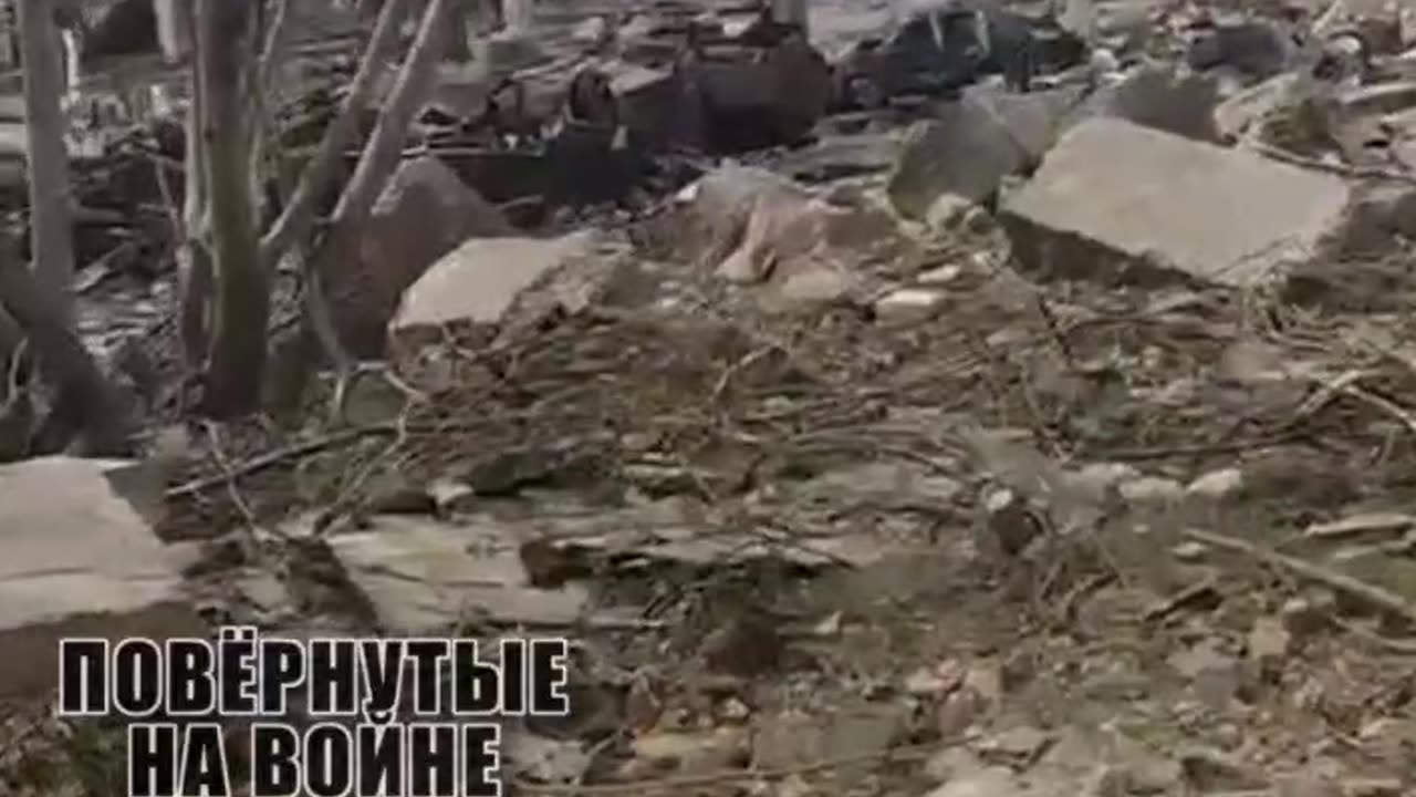 Footage of the aftermath of the Russian Armed Forces strike