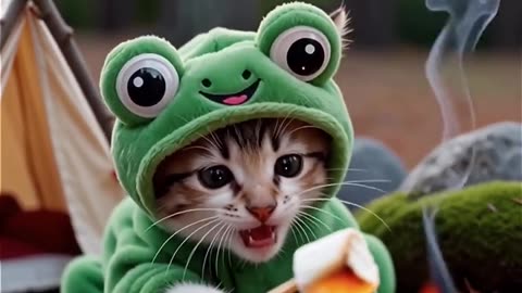 This Frog Kitty Is Taking Over the Internet! 🐸🐱💚✨