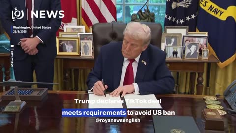 Trump declares TikTok deal meets requirements to avoid US ban