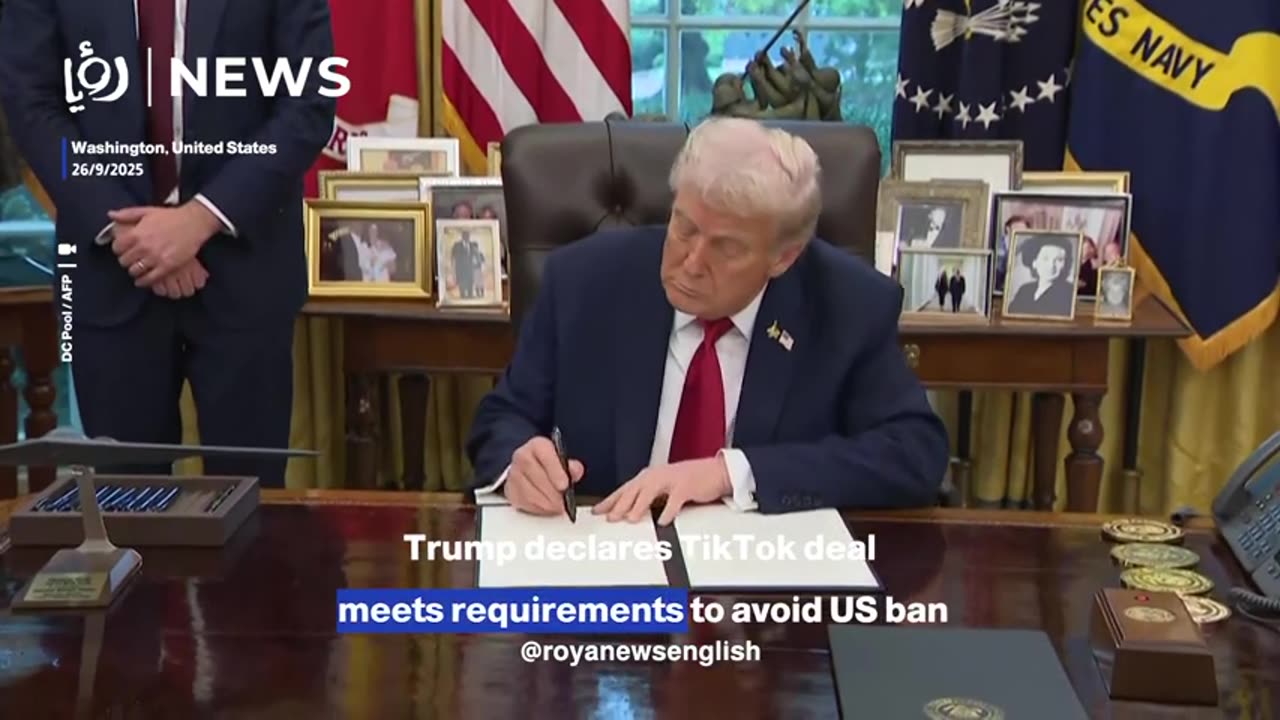 Trump declares TikTok deal meets requirements to avoid US ban