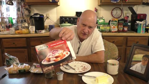107. A simple cream chipped beef breakfast, Saturday, December 28, 2024