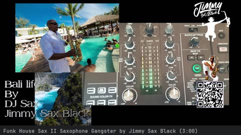 Chill Saxophone Music 24/7 DJ Sax Jimmy Sax Black Live from Bali Luxury Life Weddings Events Travel