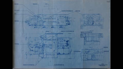 Authentic and Original Blueprints for the German Panzer IV of WW2