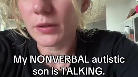 Non-verbal son talks now
