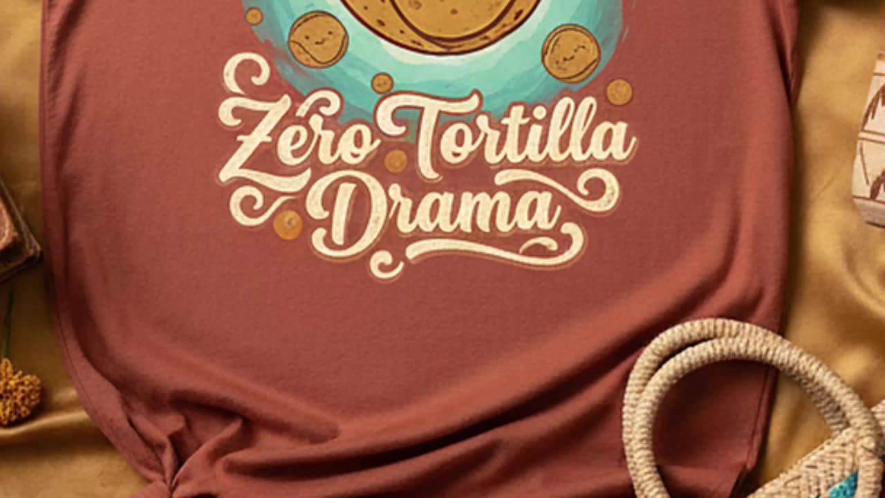 When life gets spicy, I bring zero tortilla drama #funnytshirt #tacovibes
