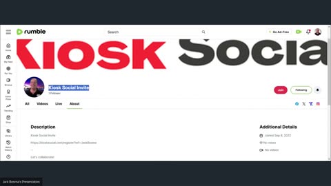 Kiosk Social Invite