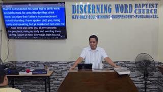 Obedience of the house of Rechab - Jeremiah 35 (Baptist Preaching - Ph)