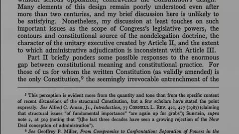 The Rise and Rise of the Administrative State 1994