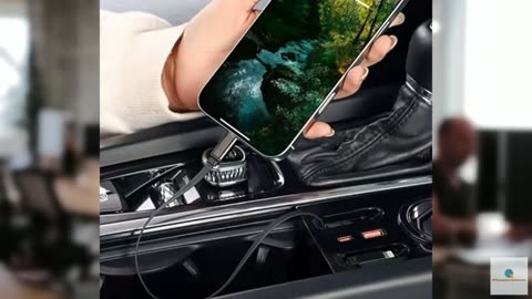 USB Hub Wireless Charger for Volvo xc60 xc90 s90 v90 s60 v60, Retractable Hub Do