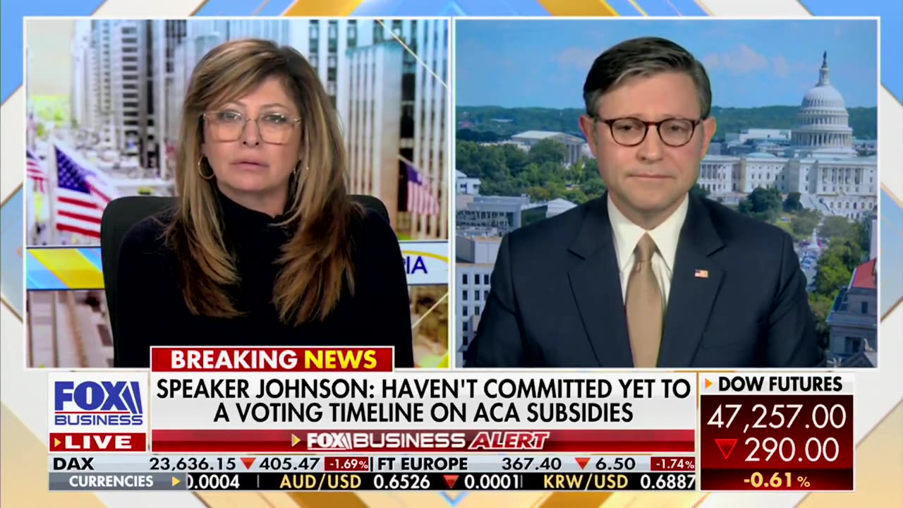 Speaker Johnson Joins Mornings with Maria Bartiromo on Fox Business