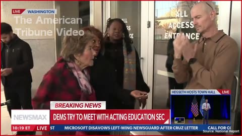 WATCH: Rep. Maxine Waters Harasses DOE Employee for Not Enabling Dems Trying to Storm Building