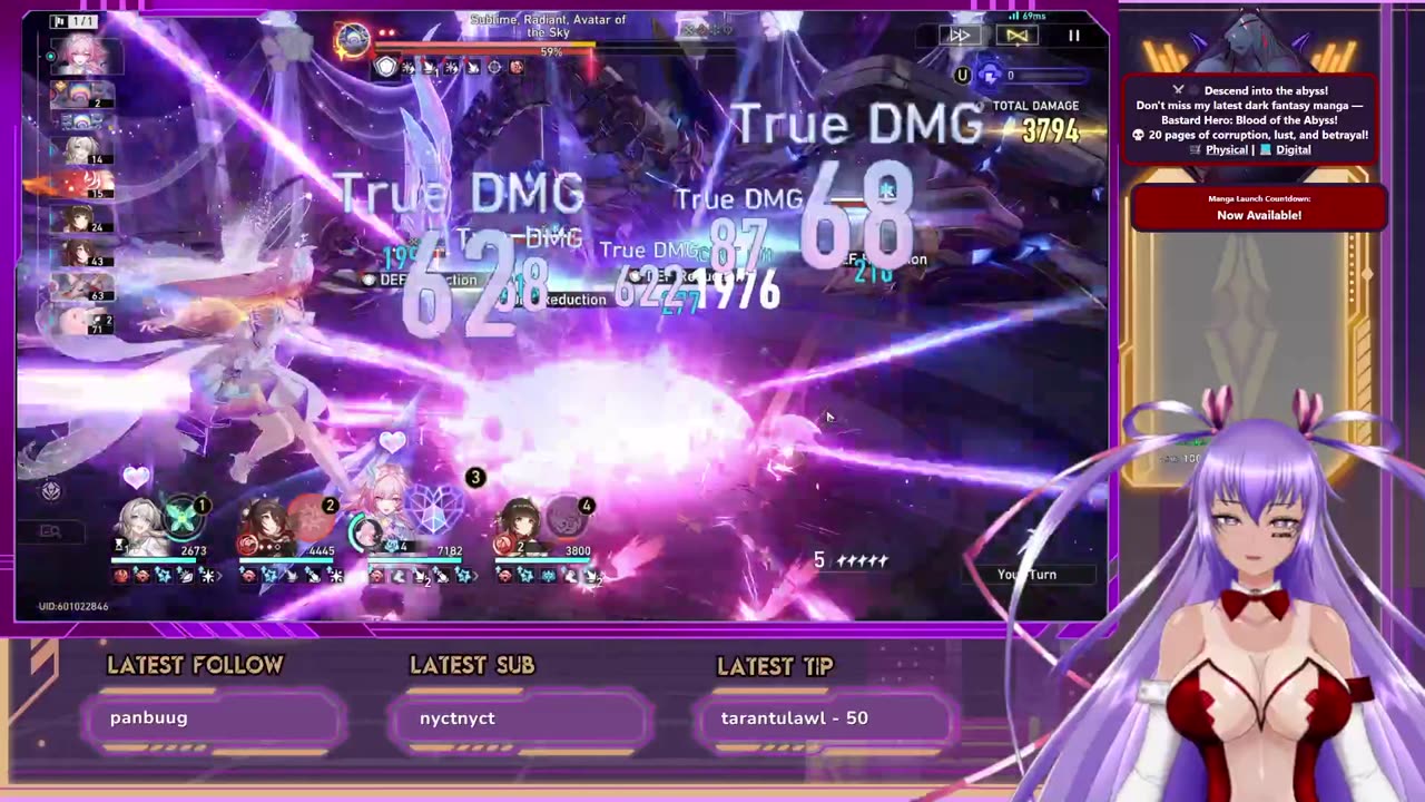 HONKAI SUNDAY CYRENE PULLS \\ CELESTEv2 TESTING \\ #VTUBEREN