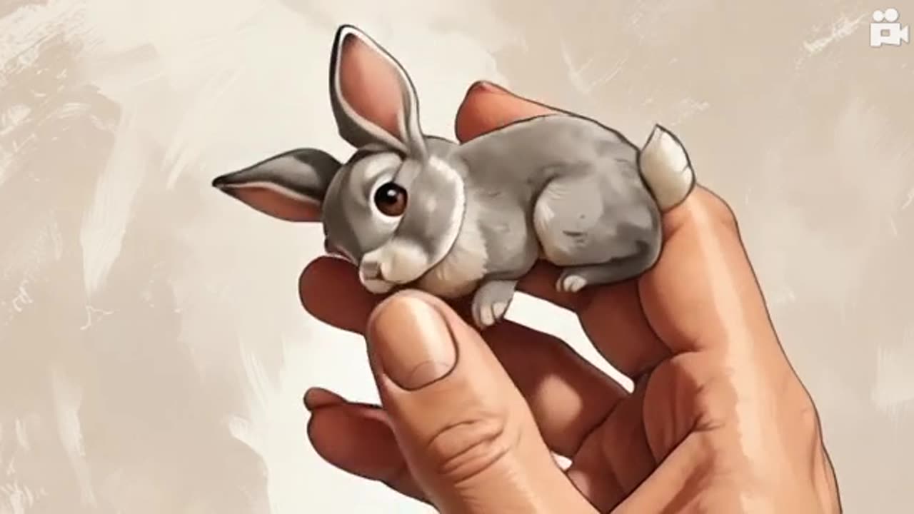 the rabbit is really cute