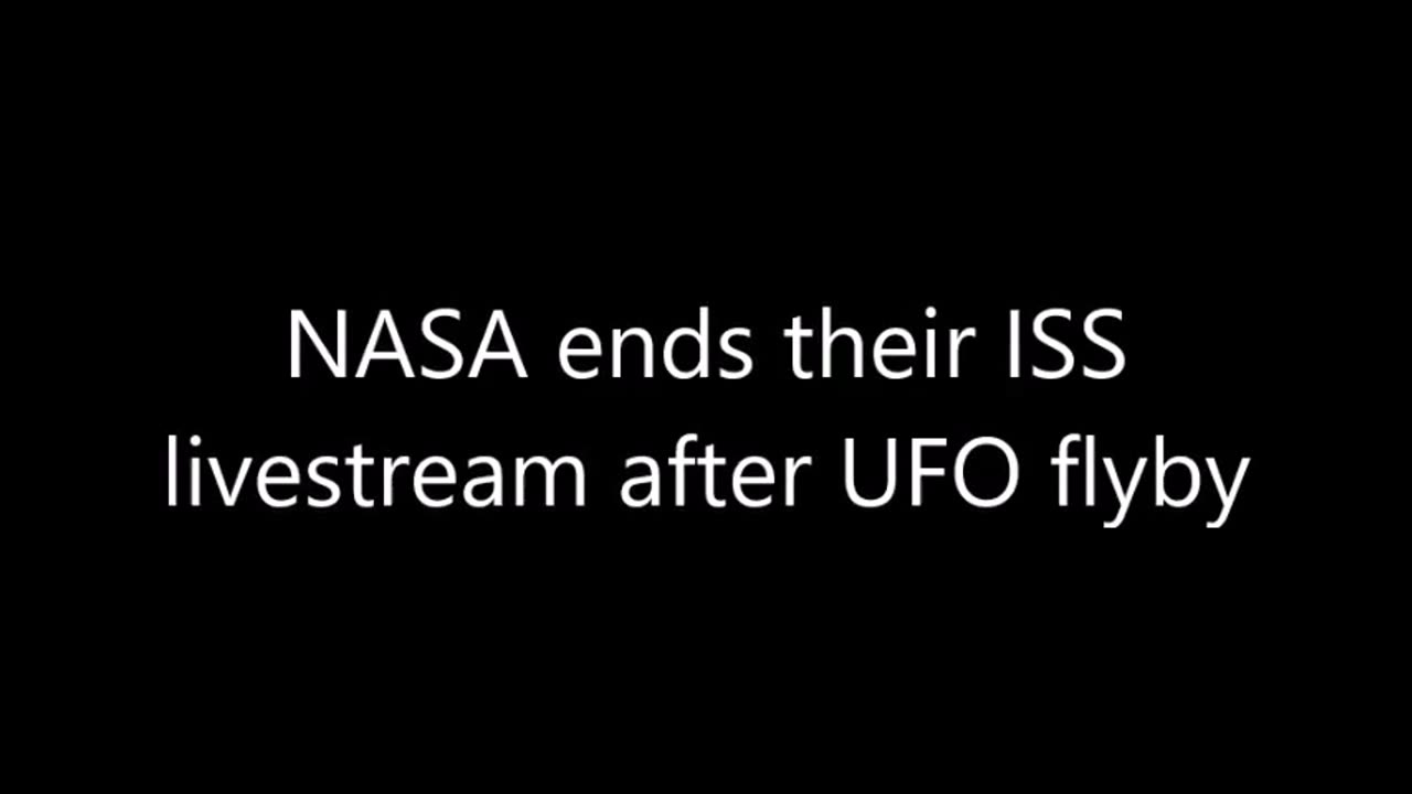 La NASA interrompt sa diffusion en direct de l'ISS après le survol d'un OVNI.