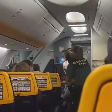 2 Civil Guard officers were injured while trying to arrest a professional MMA fighter on an airplane