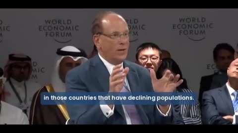 Larry Fink CEO of BlackRock Depopulation