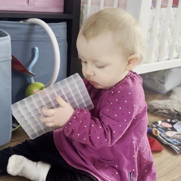 Baby Kayla Playing With What She Found on the Floor 👶