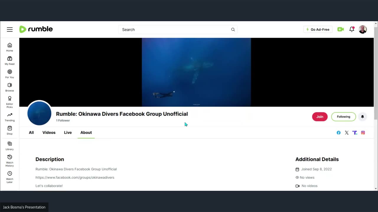 Rumble: Okinawa Divers Facebook Group Unofficial