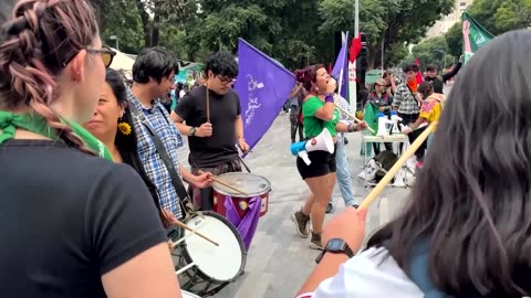 Women in Brazil and Mexico march for abortion rights