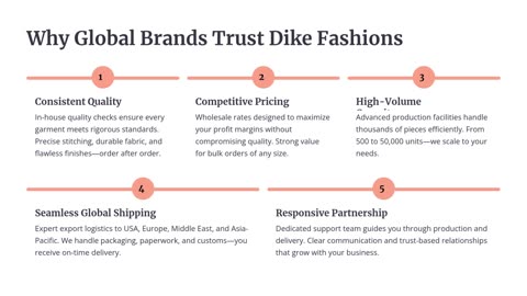 Wholesale readymade garments supplier in Tiruppur for bulk orders and global shipping