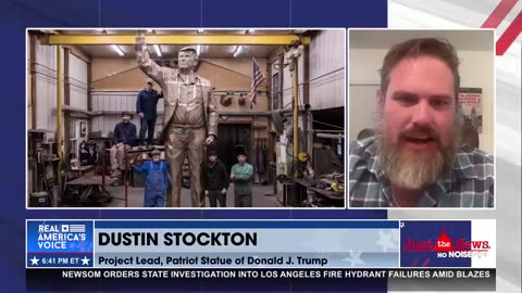 STATUE OF PRESIDENT TRUMP IN THE WORKS