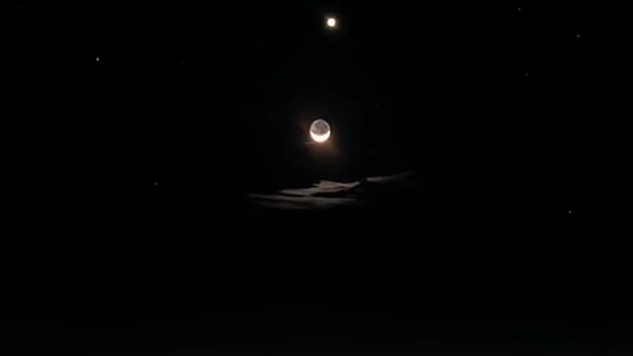 Moon setting or passing?