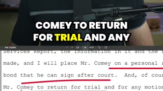 Judge WARNS Prosecutors as Comey Walks Free on Bond
