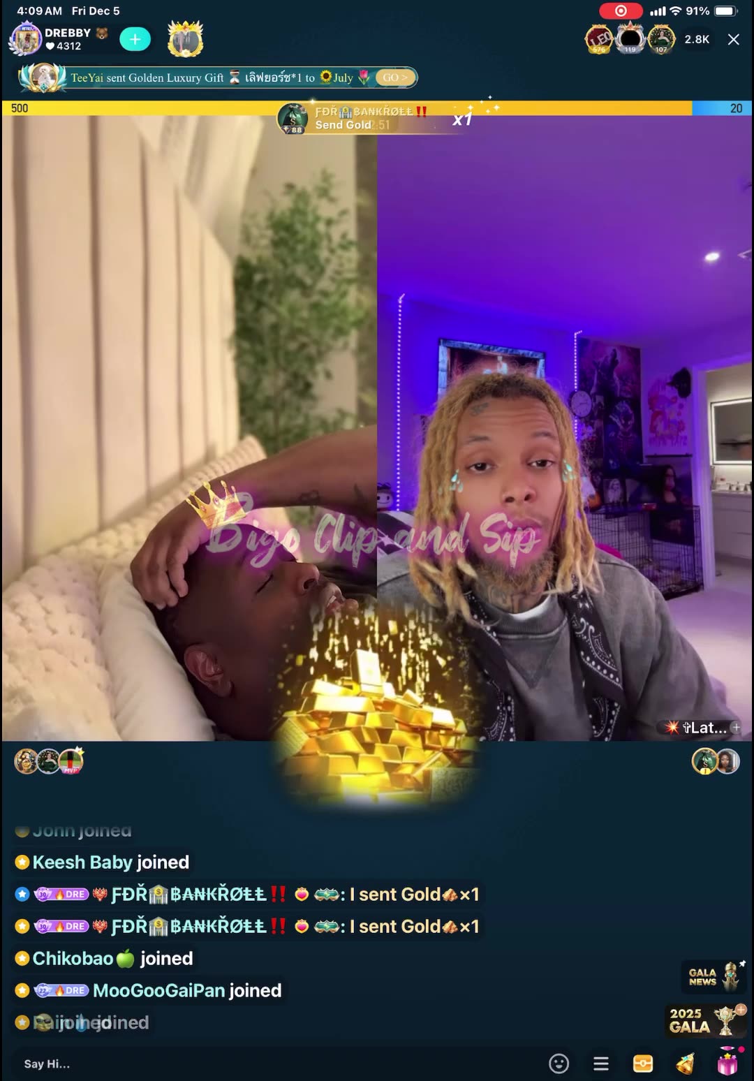 DreBaby lines LateNight who seems jaded he likes NoCap better 12/5/25 #bigoclipandsip