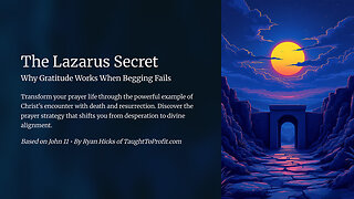 The Lazarus Secret: Why Gratitude Works When Begging Fails!