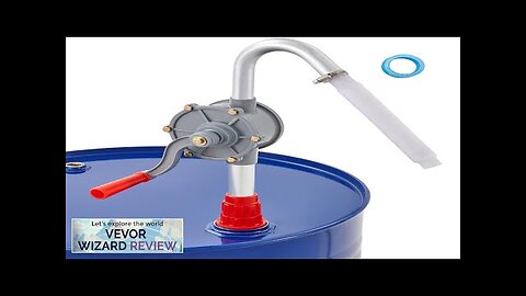 VEVOR Drum Pump 6 GPM Flow Rotary Barrel Pump Hand Crank Fits Review