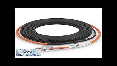 VEVOR Self-Regulating Pipe Heating Cable 60-feet 5W/ft Heat Tape for Pipes Freeze Review