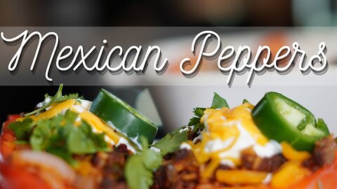 TONS OF FLAVOR and so colorful * Mexican Stuffed Peppers Recipe