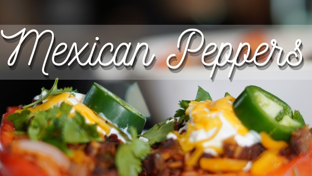 TONS OF FLAVOR and so colorful * Mexican Stuffed Peppers Recipe