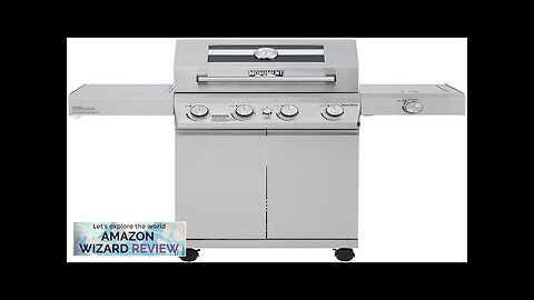 Monument Grills Larger 4-Burner Propane Gas Grills bbq Stainless Steel Heavy-Duty Cabinet Review