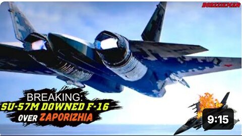 NATO in RAGE: The Newest Su-57M With a Flat Nozzle Engine Entered The BATTLEFIELD and Downed F-16