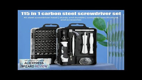 115 in 1Multifunctional Screwdriver Set Computer PC Mobile Phone Equipment Repair Screw Review