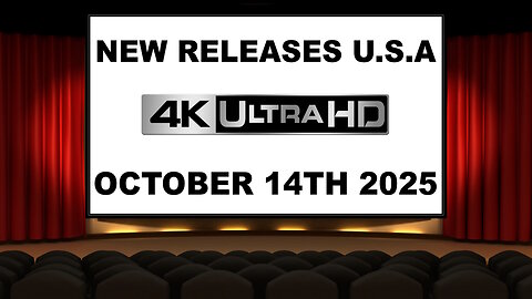 NEW 4K UHD Releases [OCTOBER 14TH 2025 | U.S.A]