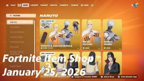 Fortnite Item Shop|January 25, 2026