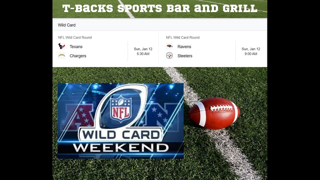 T-Backs Sports Bar and Grill Sports Schedule and Hot Dog Special for Sunday Jan 12, 2025